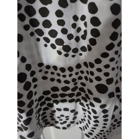 Athleta Shift Dress Geometric Dots, White & Brown, Medium - Picture 4 of 5